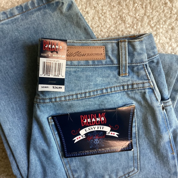 NWT* Vintage * Bill Blass Easy Fit High Rise 100% Cotton Jeans* Size 6 - Picture 1 of 5